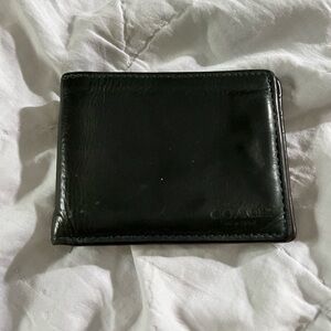 Coach Dark Green  Men's Leather Wallet
